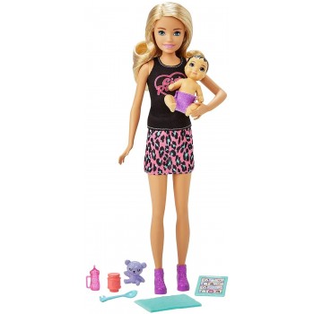 Papusa Barbie babysitter...